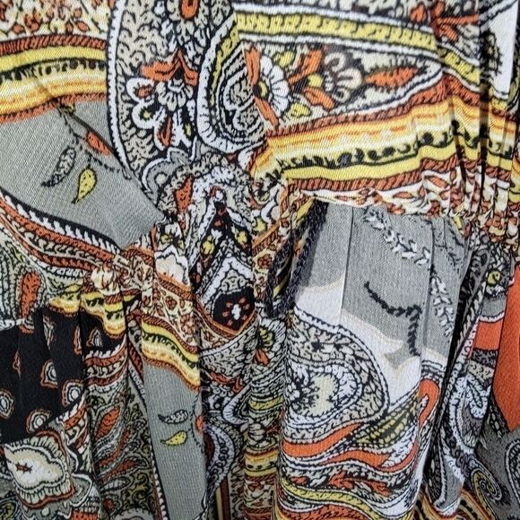 Kate & Lily paisley patchwork print chiffon maxi dress size 20w - Picture 4 of 7